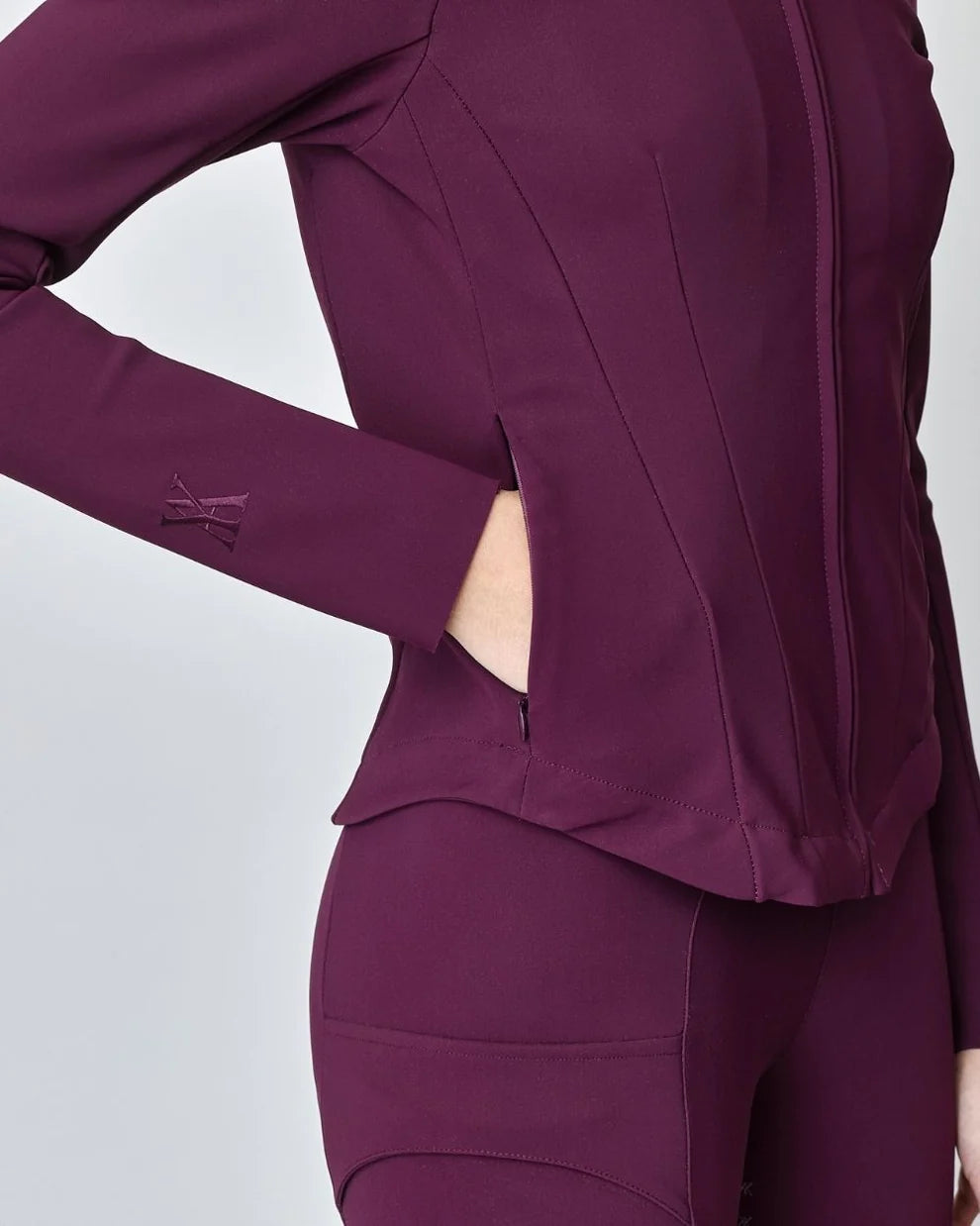 Signature Riding Jacket - Burgundy