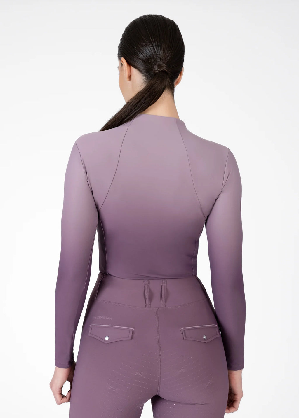 Ombré Long Sleeve Base Layer - Plum/Orchid