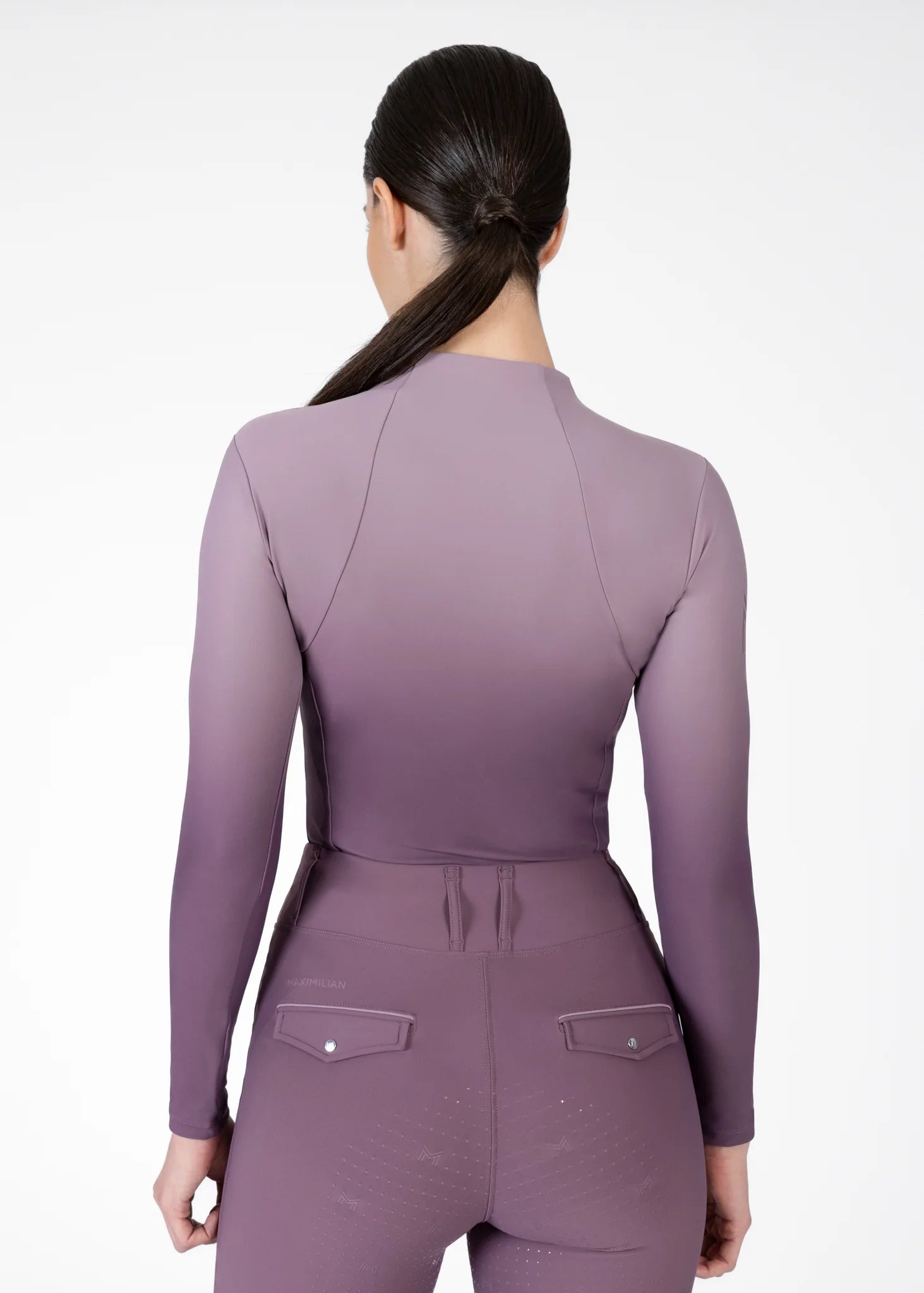 Ombré Long Sleeve Base Layer - Plum/Orchid