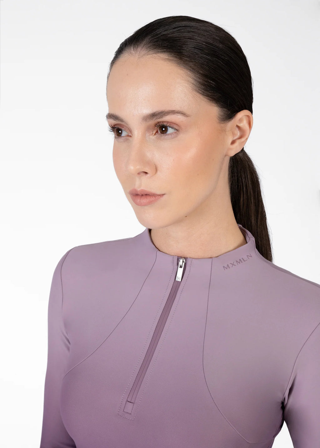 Ombré Long Sleeve Base Layer - Plum/Orchid