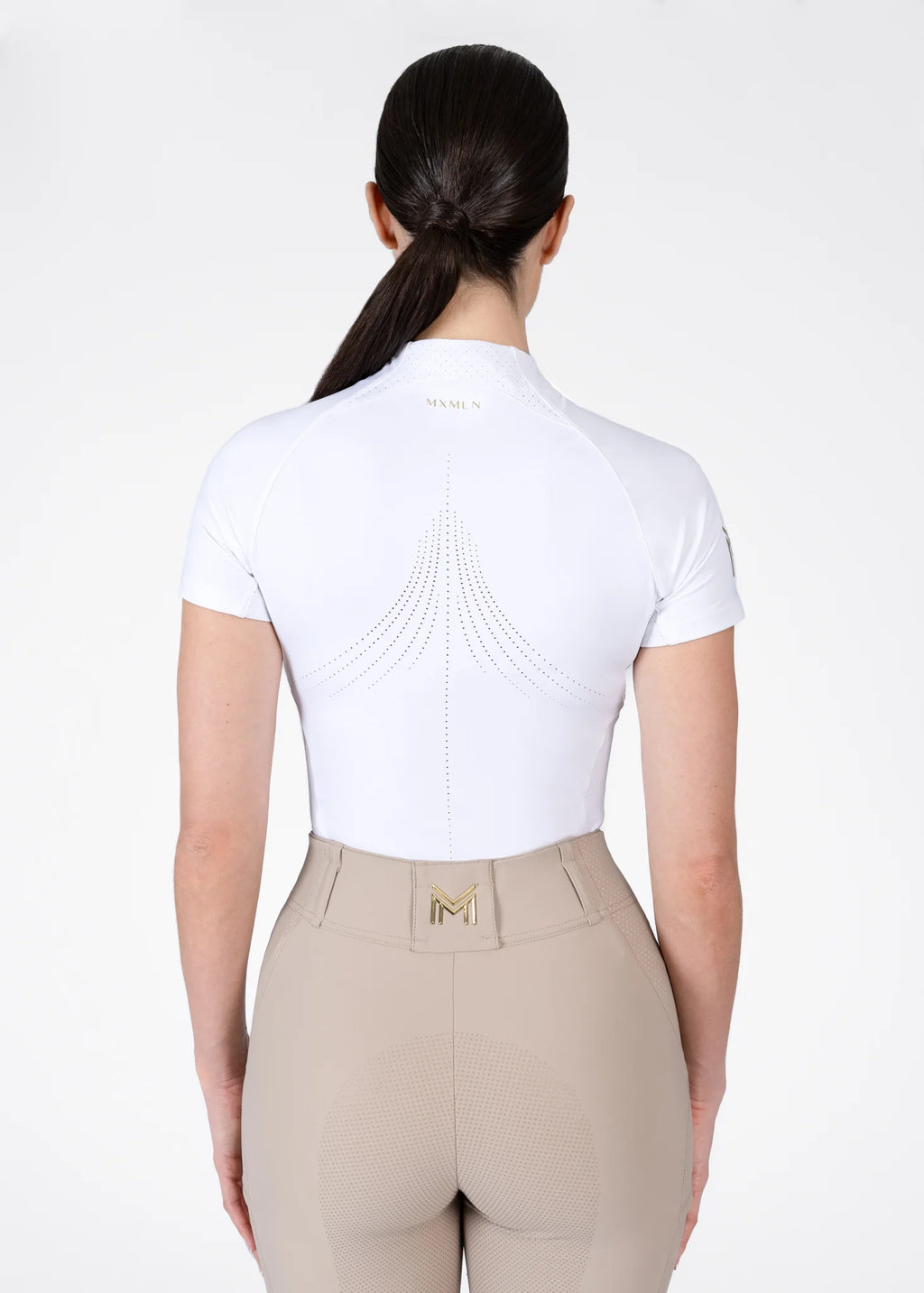 Short Sleeve Base Layer - White/Gold