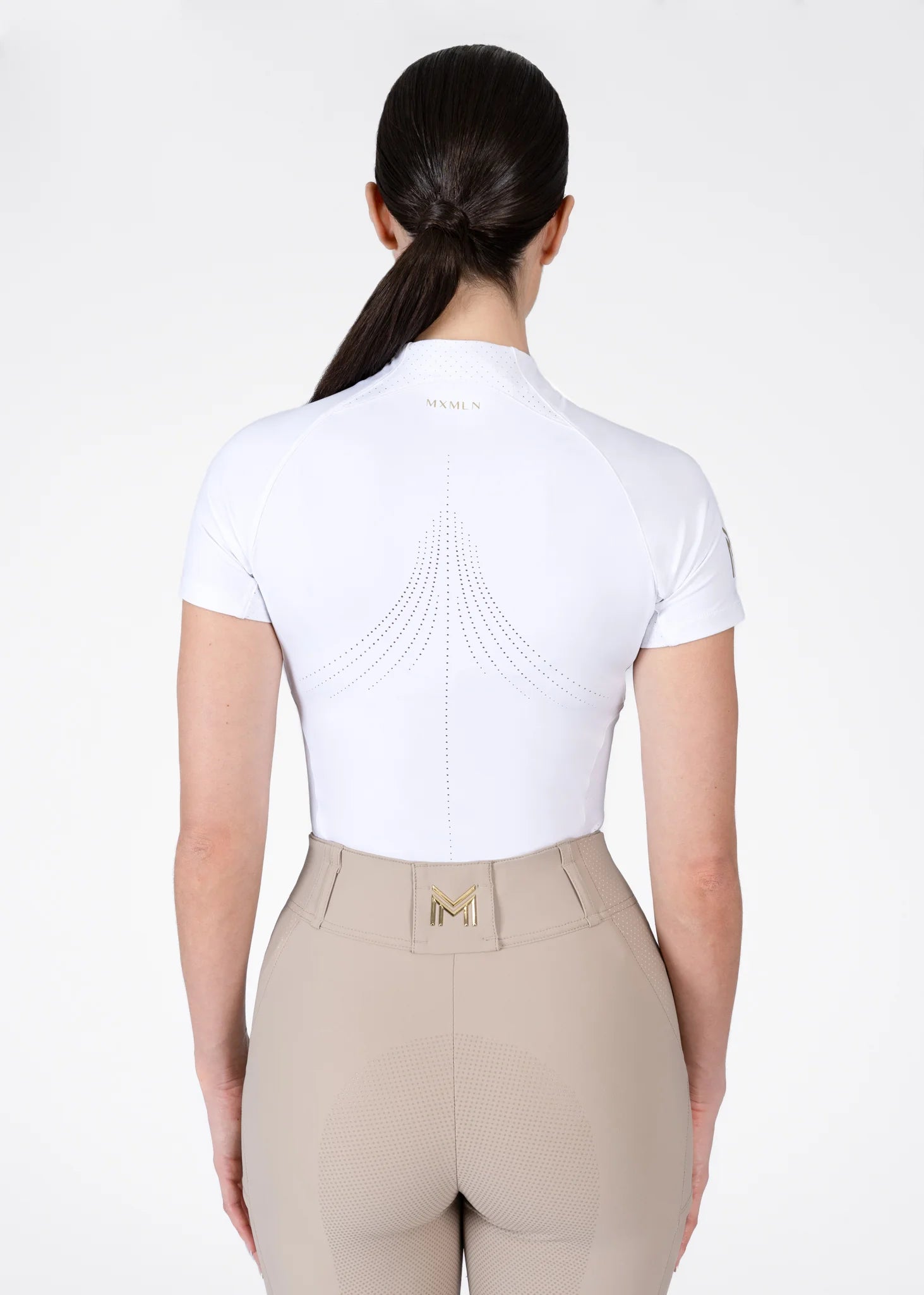 Short Sleeve Base Layer - White/Gold