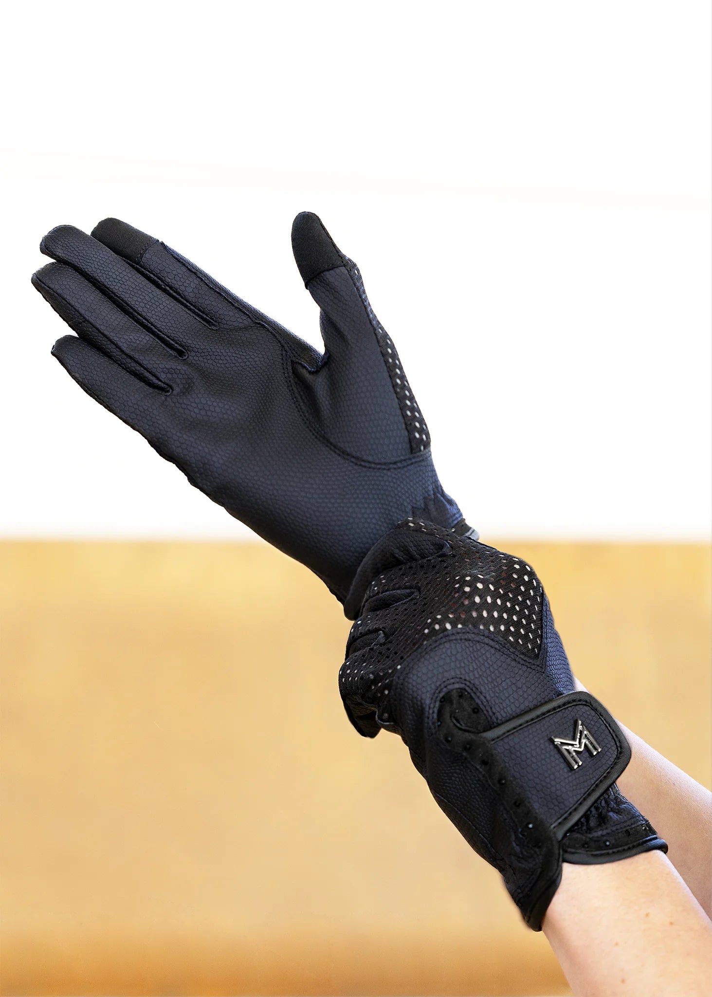 Ava Riding Gloves - Navy/Black