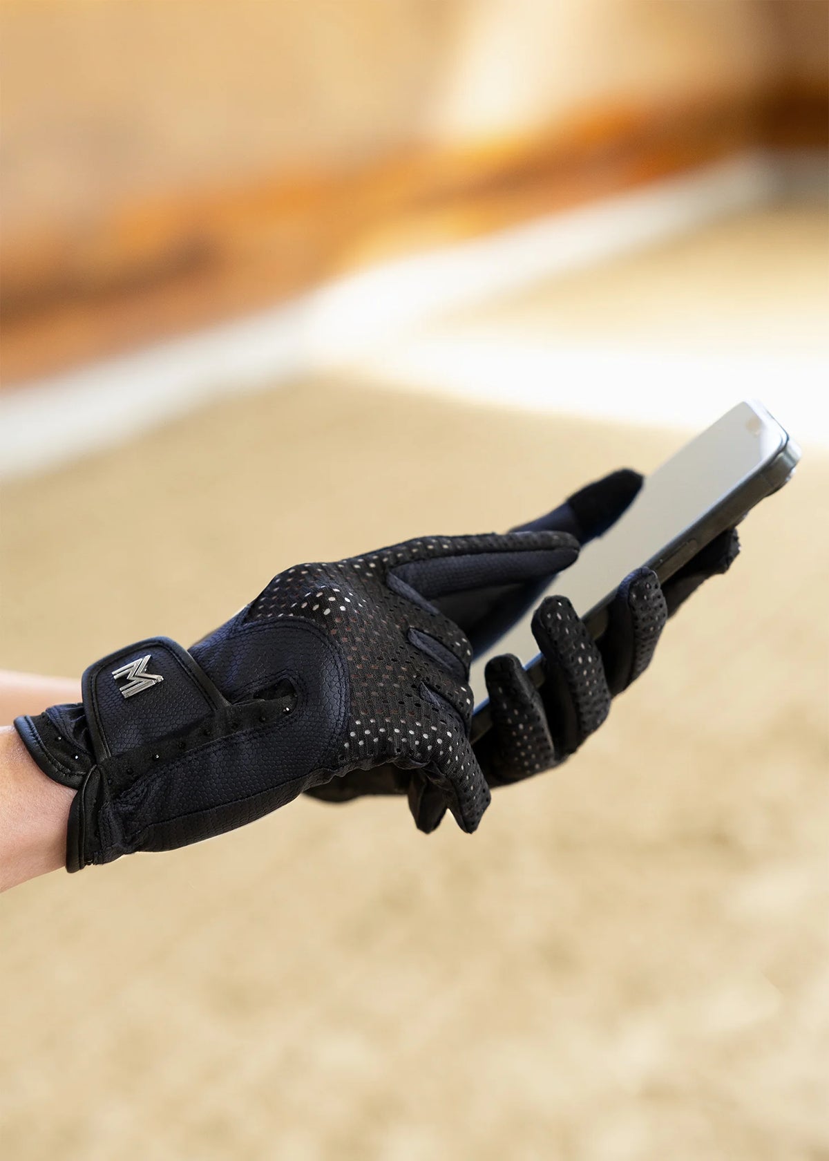 Ava Riding Gloves - Navy/Black