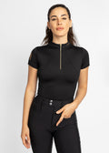Short Sleeve Base Layer - Black/Gold