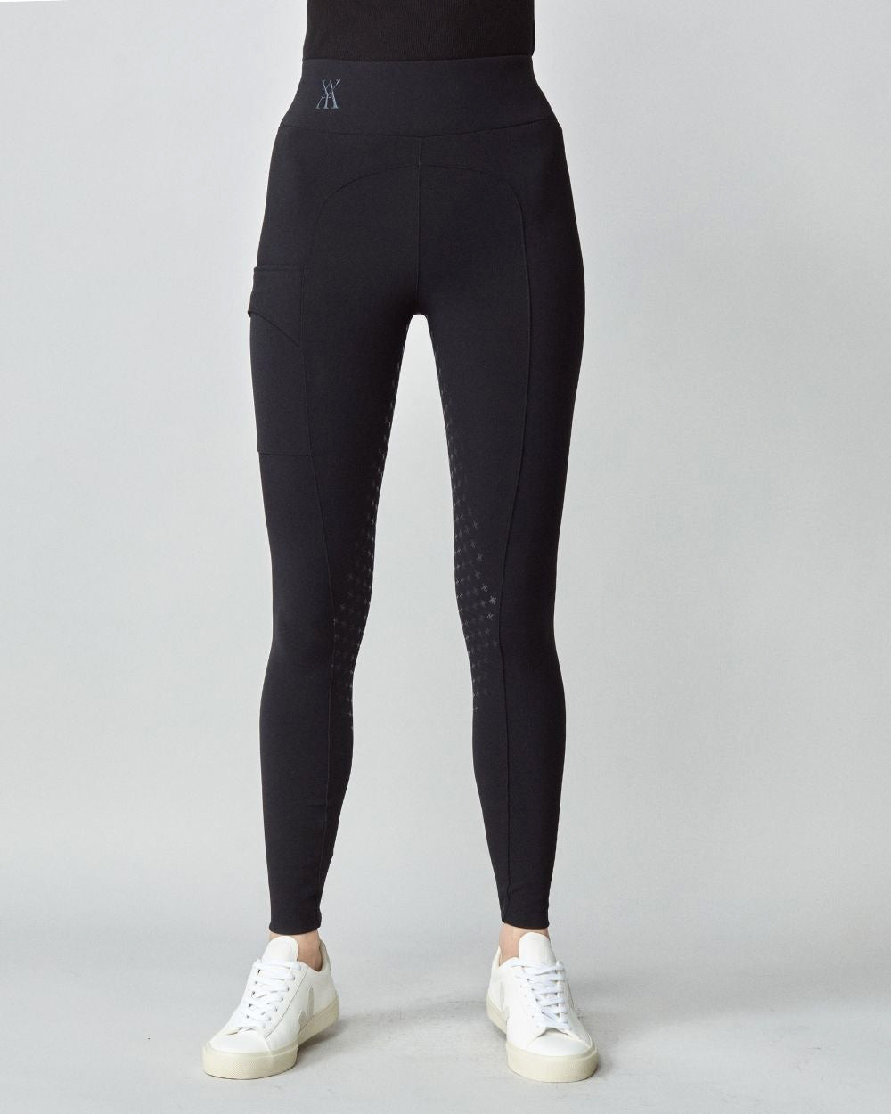 Compression Pull-On Riding Breeches - Black