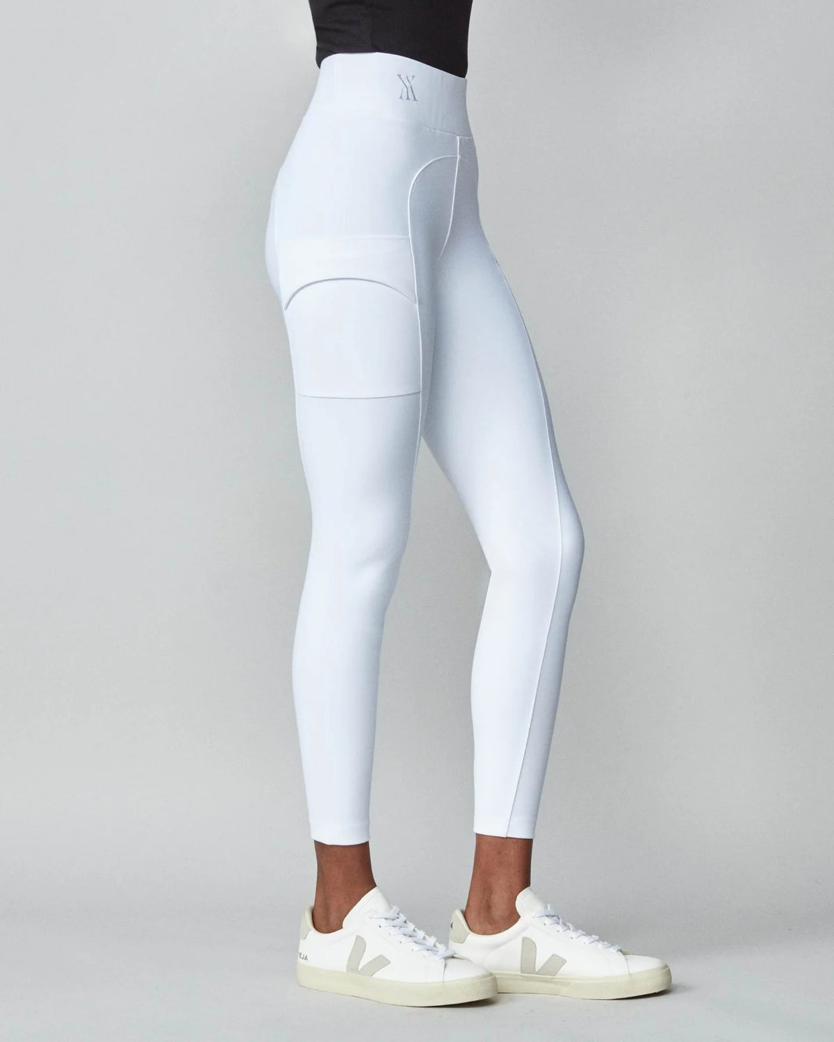 Compression Pull-On Riding Breeches - White