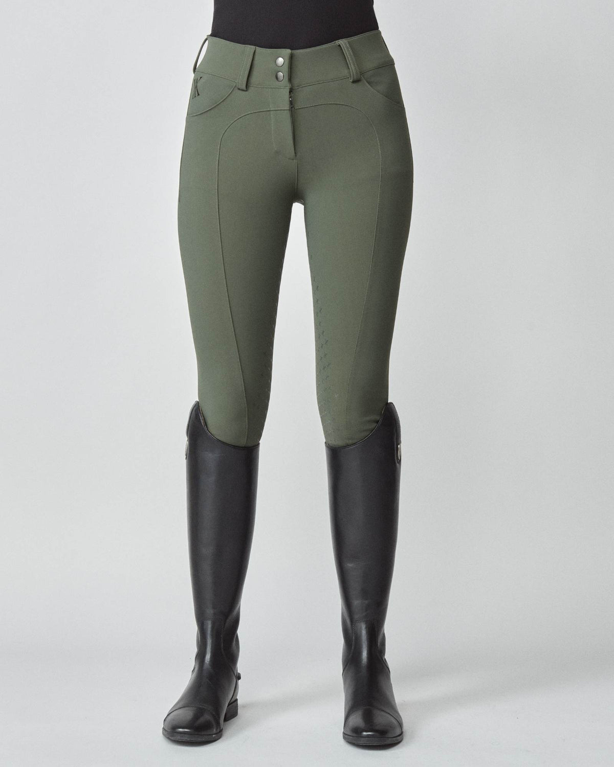 Compression Performance Riding Breeches - Green