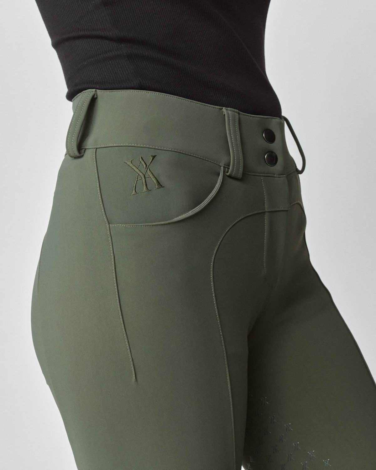 Compression Performance Riding Breeches - Green