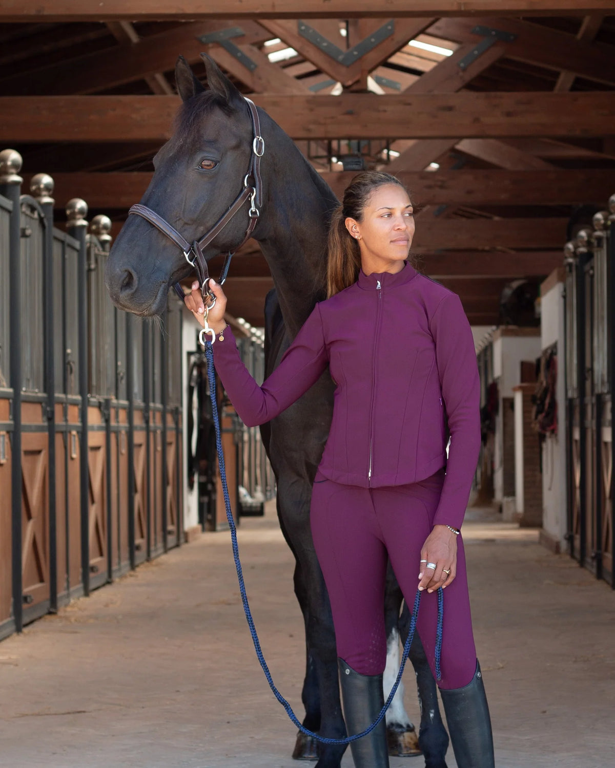 Signature Riding Jacket - Burgundy
