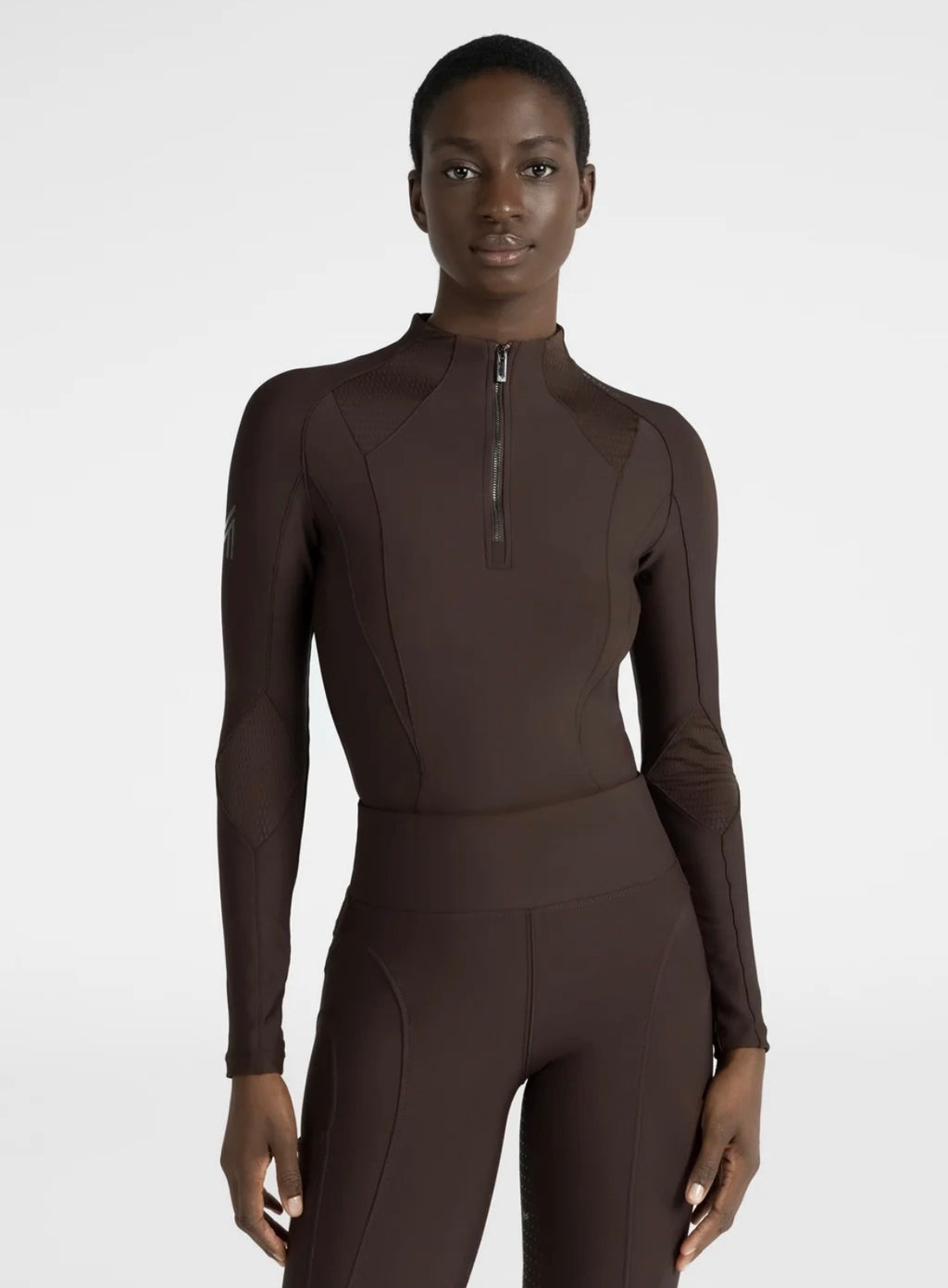 Frame Long Sleeve Base Layer - Chocolate