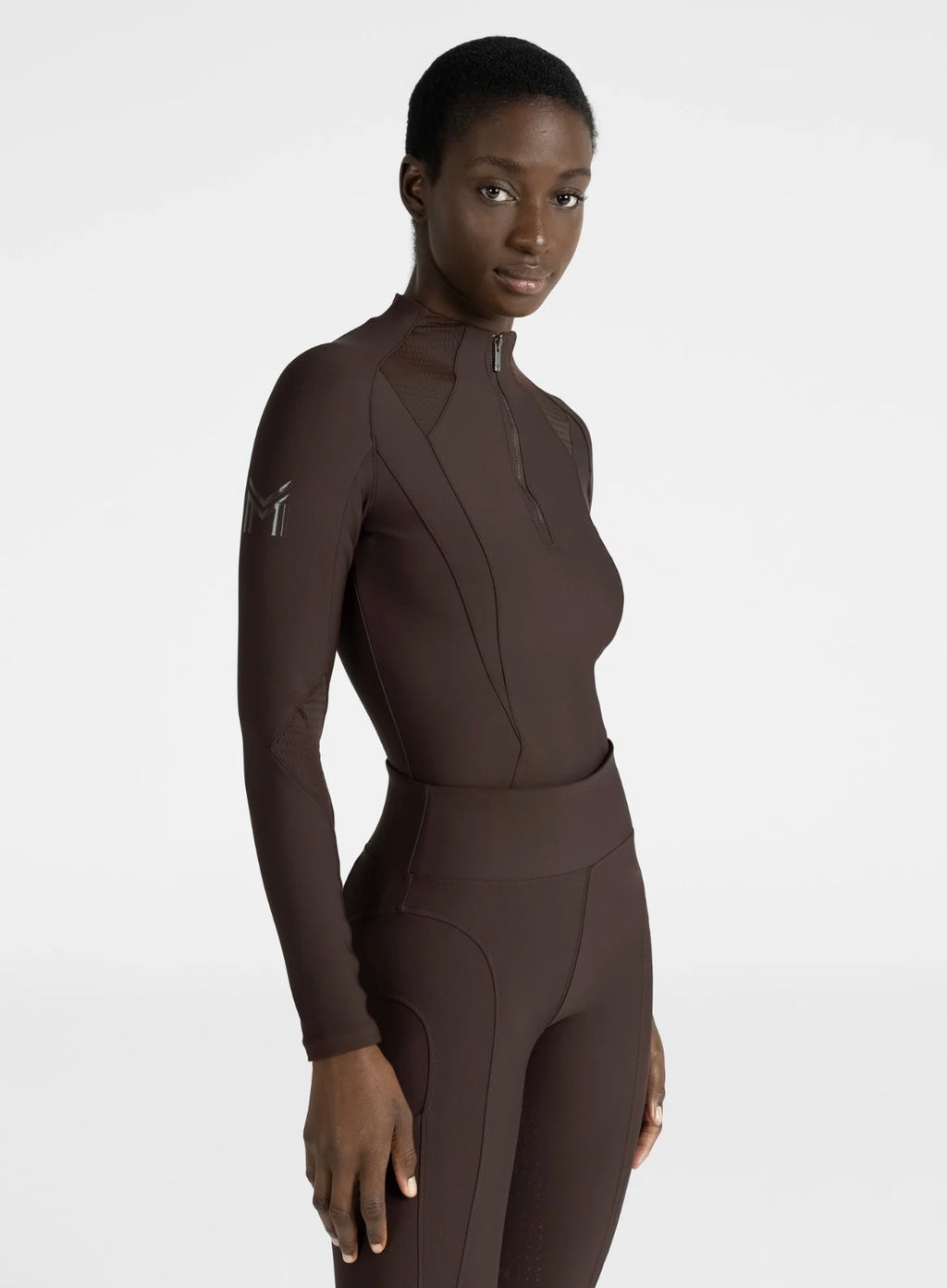 Frame Long Sleeve Base Layer - Chocolate