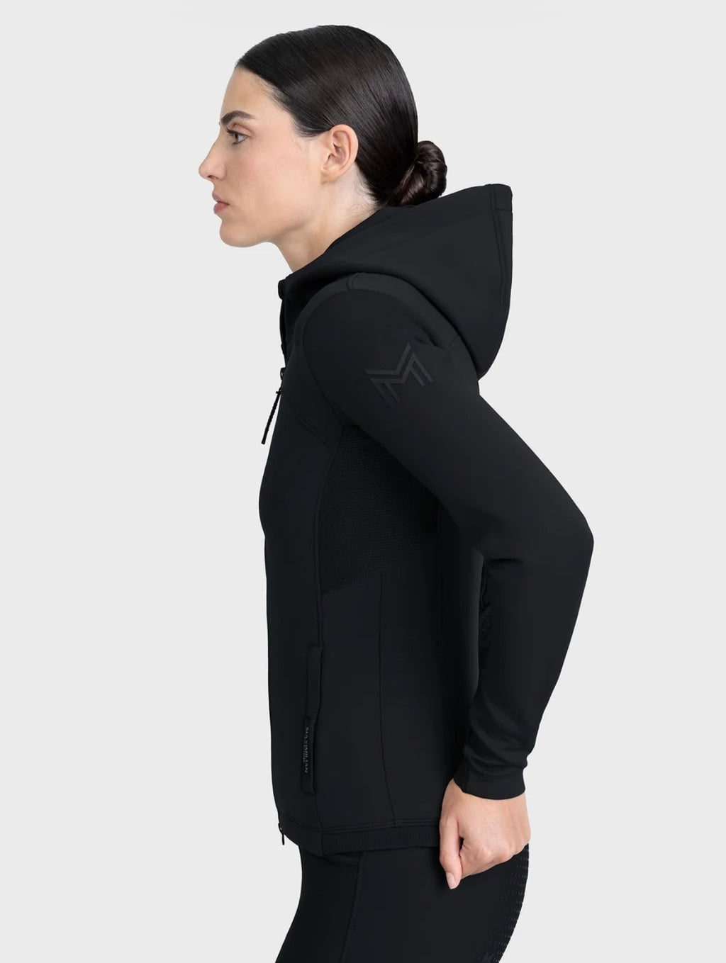 Wolt Zip Hoodie - Black