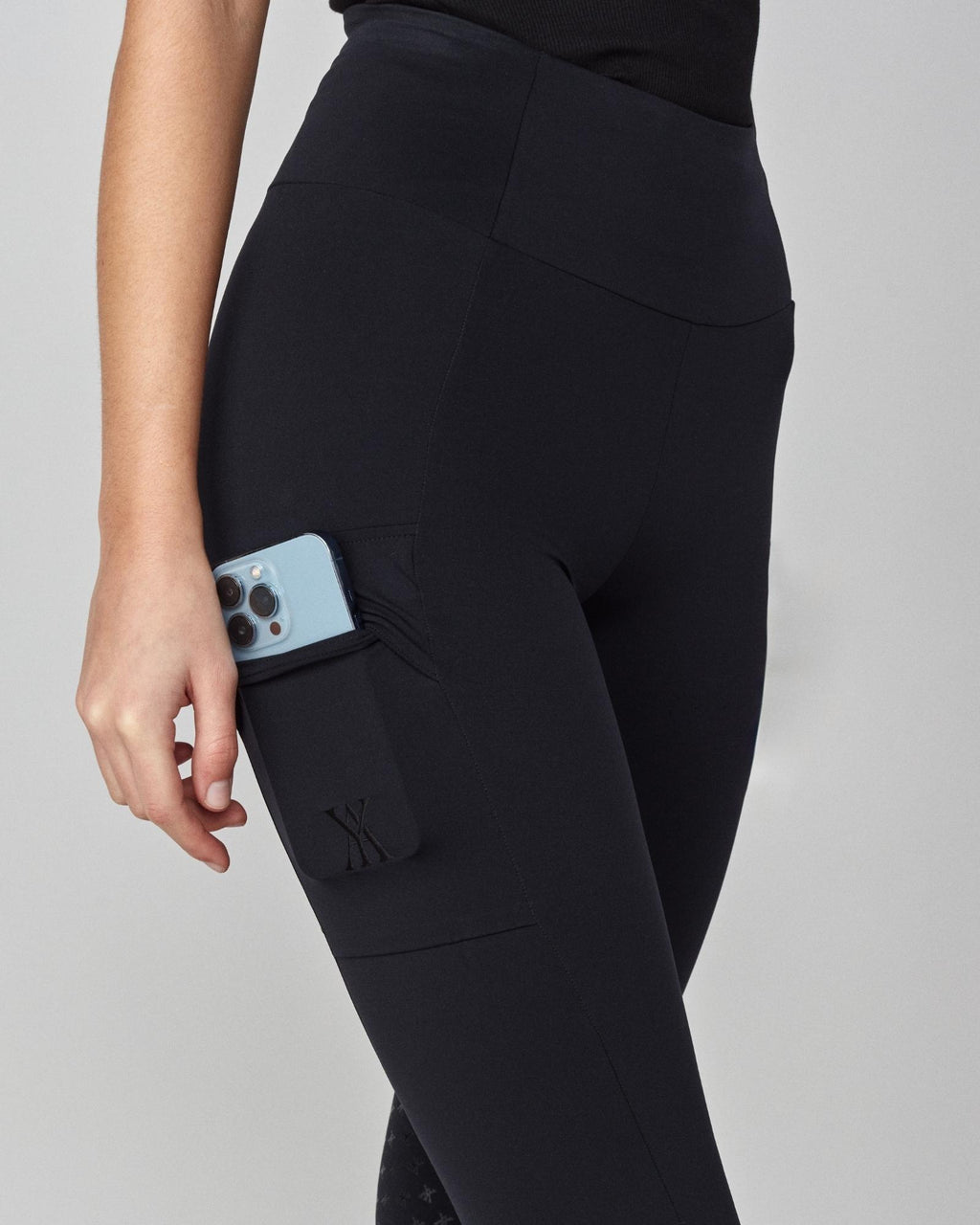 Lightweight Pull On Riding Breeches - Black